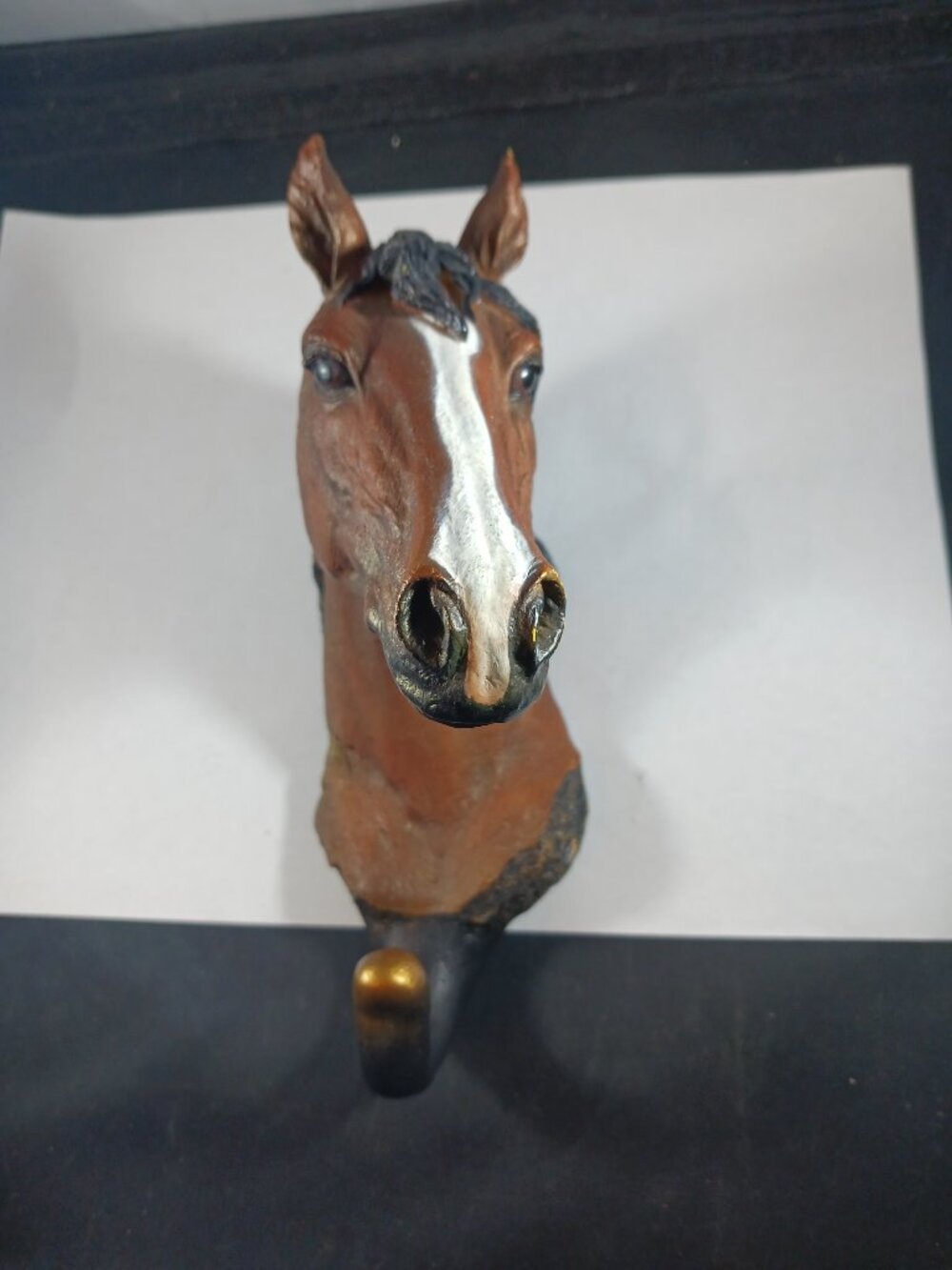 Vintage Chestnut Horse Head Coat Hanger/ Wall Hanging Coat Hook 3D